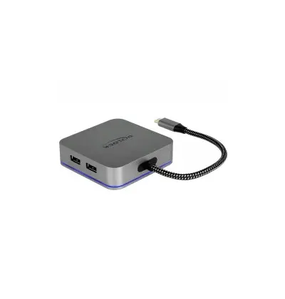 Docking Station USB Type-C 4K - HDMI / Hub / LAN / PD 3.0 con illuminazione a LED 