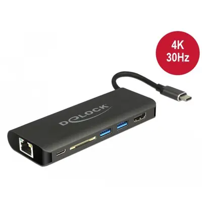 Docking Station HDMI 4K a 30 Hz USB Type-C 3.1, Gigabit LAN e USB PD 