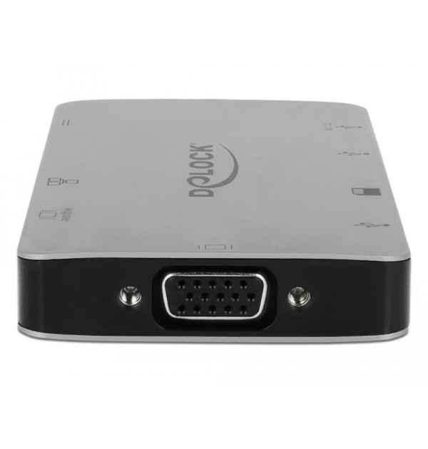 Docking Station USB Type-C 4K - HDMI / VGA / USB 3.1 / SD / LAN / PD 3.0