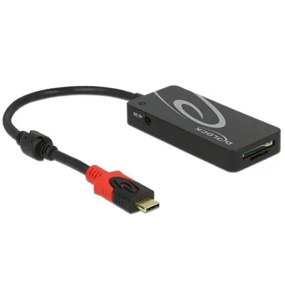 Hub USB 3.1 Gen 1x USB Type-C - 3x USB Tipo-A, lettore di schede SD a 2 slot nero 2