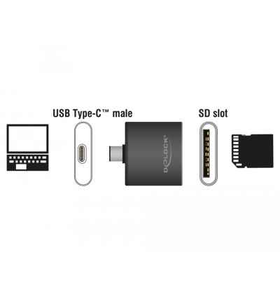 Card reader USB Type-C - SDHC / SDXC UHS-II / MMC slot singolo 2