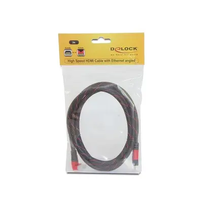 Cavo High Speed HDMI con Ethernet – HDMI A maschio - HDMI A maschio angolato 4K 2 m 2