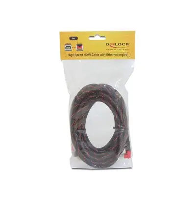 Cavo High Speed HDMI con Ethernet – HDMI A maschio - HDMI A maschio angolato 4K 5 m 2