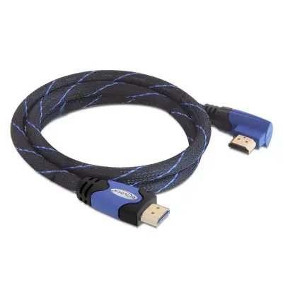 Cavo High Speed HDMI con Ethernet – HDMI A maschio - HDMI A maschio angolato 4K 1 m 2